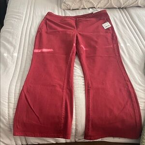 We The Free Cherry Red Casual Bottoms